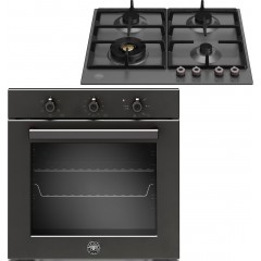 La Germania F60 5 PRO E K N + P60 4L PRO NE Φούρνος άνω Πάγκου 76lt με Εστίες Αερίου Π59.5εκ.